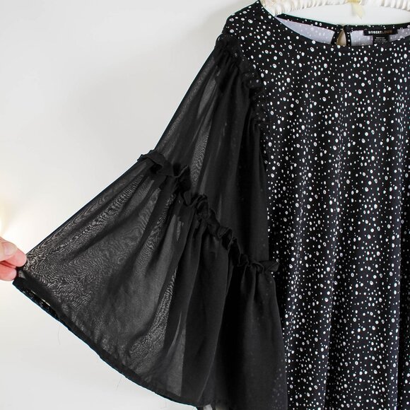 Robert Louis Polka Dot Top - XL - Wide Sleeves - Picture 3 of 6